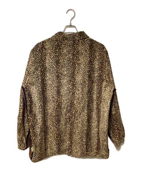 Needles（ニードルズ）Needles (ニードルズ) SSZ (エスエスズィー) フェイクファーコーチジャケット ブラウン×ベージュ サイズ:Lの古着・服飾アイテム