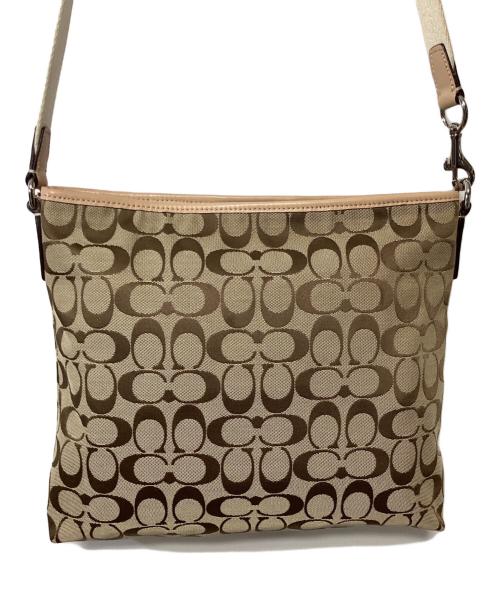 COACH（コーチ）COACH (コーチ) ショルダーバッグ ベージュ×ピンクの古着・服飾アイテム