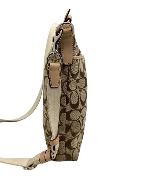 COACH（コーチ）COACH (コーチ) ショルダーバッグ ベージュ×ピンクの古着・服飾アイテム