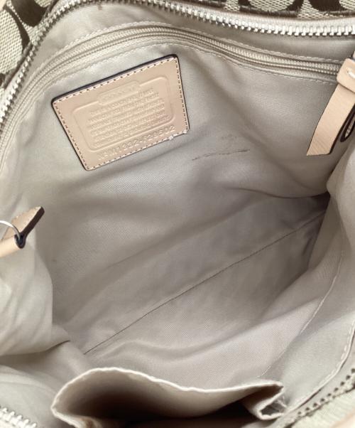 COACH（コーチ）COACH (コーチ) ショルダーバッグ ベージュ×ピンクの古着・服飾アイテム
