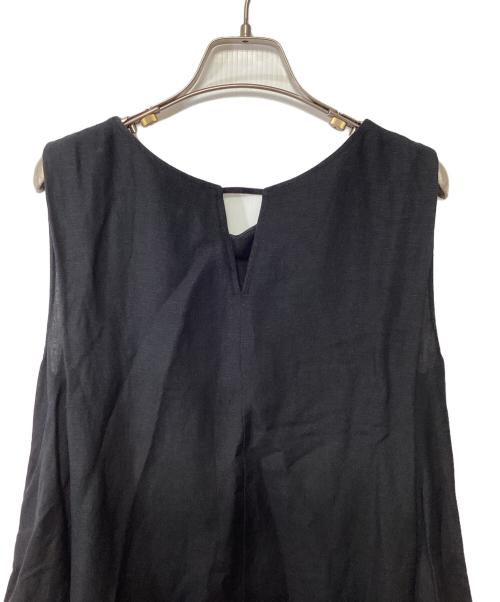 SHIPS（シップス）SHIPS (シップス) ノースリーブワンピース ブラック サイズ:記載無しの古着・服飾アイテム