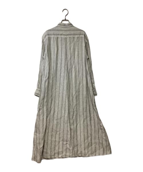 Plage（プラージュ）Plage (プラージュ) シャツワンピース ホワイト×ブラック サイズ:36の古着・服飾アイテム