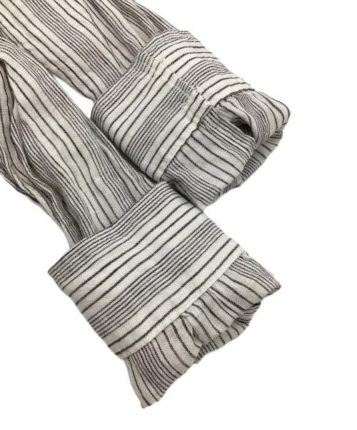 Plage（プラージュ）Plage (プラージュ) シャツワンピース ホワイト×ブラック サイズ:36の古着・服飾アイテム