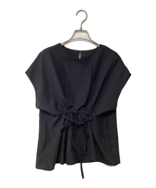 Adam et Rope（アダム エ ロペ）Adam et Rope (アダム エ ロペ) 半袖ブラウス ブラック サイズ:Fの古着・服飾アイテム