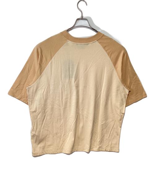 LEVI'S MADE&CRAFTED（リーバイスメイドクラフテッド）LEVI'S MADE&CRAFTED (リーバイスメイドクラフテッド) 半袖Tシャツ ライトブラウン×ベージュ サイズ:SIZE Lの古着・服飾アイテム