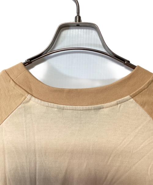 LEVI'S MADE&CRAFTED（リーバイスメイドクラフテッド）LEVI'S MADE&CRAFTED (リーバイスメイドクラフテッド) 半袖Tシャツ ライトブラウン×ベージュ サイズ:SIZE Lの古着・服飾アイテム