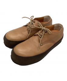 RHYTHM FOOTWEAR（リズムフットウェア）の古着「ラバーソール レザーシューズ」｜ベージュ