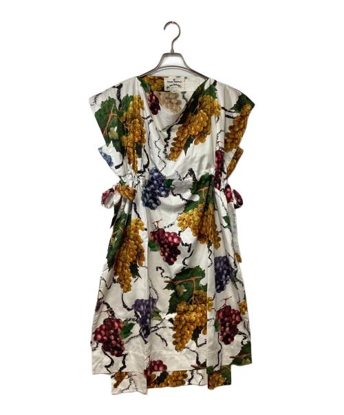 Vivienne Westwood ANGLOMANIA（ヴィヴィアンウエストウッドアングロマニア）Vivienne Westwood ANGLOMANIA (ヴィヴィアンウエストウッドアングロマニア) ノースリーブ・キャミソールワンピース アイボリー サイズ:38の古着・服飾アイテム