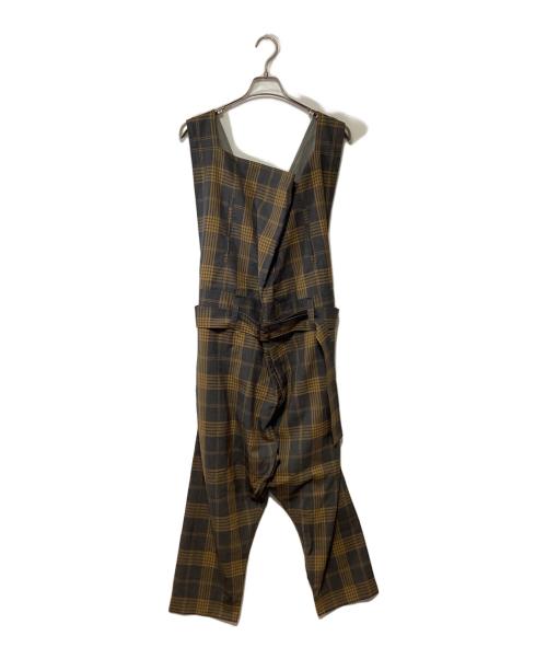 Vivienne Westwood（ヴィヴィアンウエストウッド）Vivienne Westwood (ヴィヴィアンウエストウッド) サロペット グレー×ベージュ サイズ:Mの古着・服飾アイテム