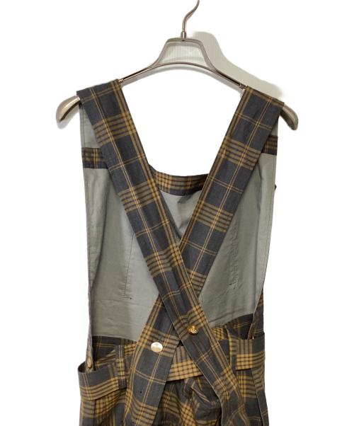 Vivienne Westwood（ヴィヴィアンウエストウッド）Vivienne Westwood (ヴィヴィアンウエストウッド) サロペット グレー×ベージュ サイズ:Mの古着・服飾アイテム