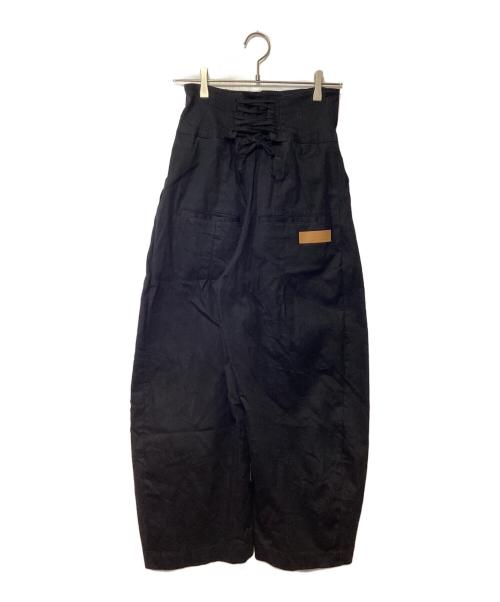 Knuth Marf（クヌースマーフ）Knuth Marf (クヌースマーフ) ハイウエストジーンズ ブラック サイズ:Fの古着・服飾アイテム