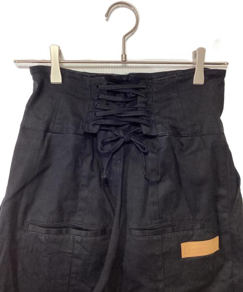 Knuth Marf（クヌースマーフ）Knuth Marf (クヌースマーフ) ハイウエストジーンズ ブラック サイズ:Fの古着・服飾アイテム