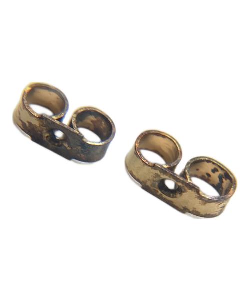 Wedgwood（ウェッジウッド）Wedgwood (ウェッジウッド) フラワーモチーフピアス　ジャスパー ブルー×ゴールドカラーの古着・服飾アイテム