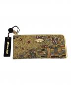 Think Bee!シンクビー!）の古着「L字ファスナーウォレット　ゴールデンクリムト」｜マルチカラー