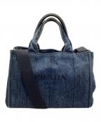 PRADAプラダ）の古着「ショルダーバッグ　カナパ」｜インディゴ