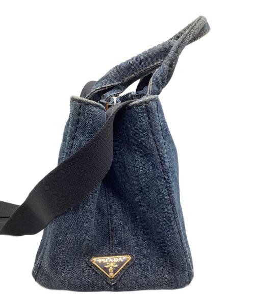PRADA（プラダ）PRADA (プラダ) ショルダーバッグ　カナパ インディゴの古着・服飾アイテム