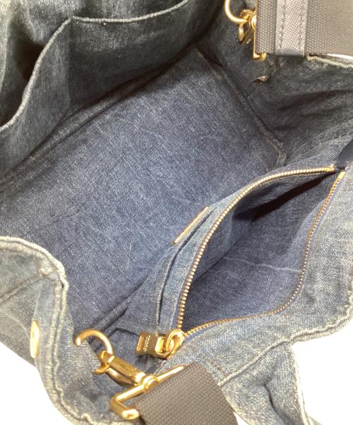 PRADA（プラダ）PRADA (プラダ) ショルダーバッグ　カナパ インディゴの古着・服飾アイテム