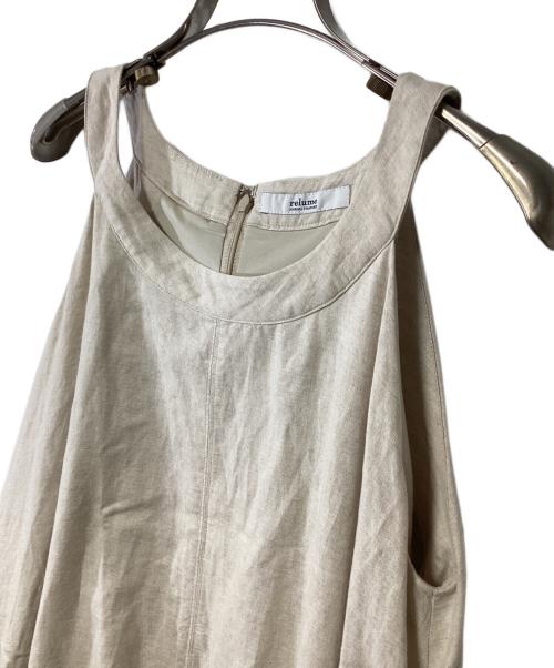 JOURNAL STANDARD relume（ジャーナルスタンダード レリューム）JOURNAL STANDARD relume (ジャーナルスタンダード レリューム) ノースリーブワンピース ベージュ サイズ:Fの古着・服飾アイテム
