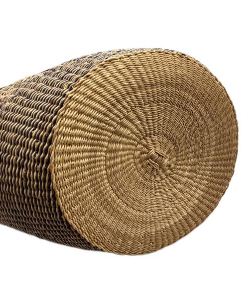 muun（ムーニュ）muun (ムーニュ) カゴバッグ ベージュ×ブラックの古着・服飾アイテム