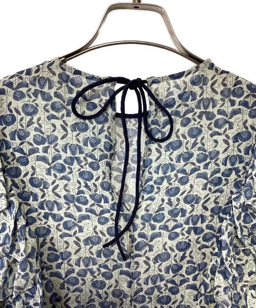 DRAWER（ドゥロワー）DRAWER (ドゥロワー) ノースリーブブラウス ブルー サイズ:36の古着・服飾アイテム