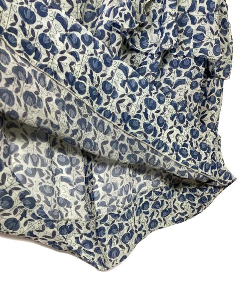 DRAWER（ドゥロワー）DRAWER (ドゥロワー) ノースリーブブラウス ブルー サイズ:36の古着・服飾アイテム