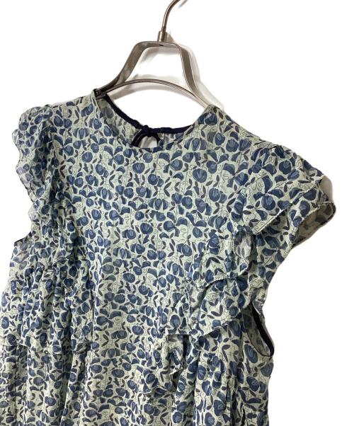 DRAWER（ドゥロワー）DRAWER (ドゥロワー) ノースリーブブラウス ブルー サイズ:36の古着・服飾アイテム