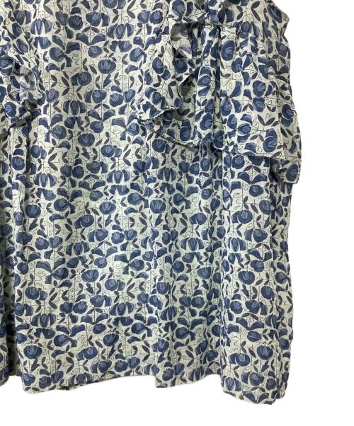 DRAWER（ドゥロワー）DRAWER (ドゥロワー) ノースリーブブラウス ブルー サイズ:36の古着・服飾アイテム