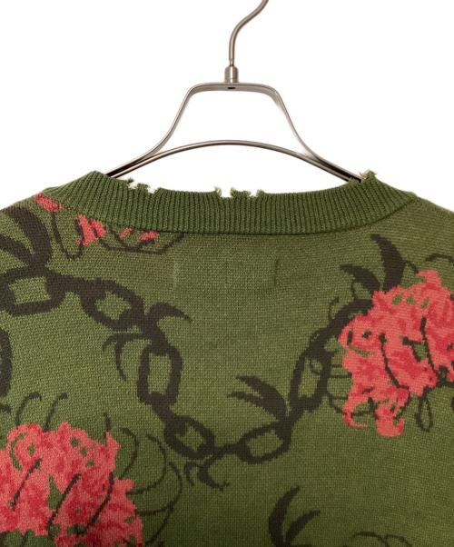 HI-GATE（ハイゲート）HI-GATE (ハイゲート) 厚手カーディガン グリーン サイズ:2の古着・服飾アイテム