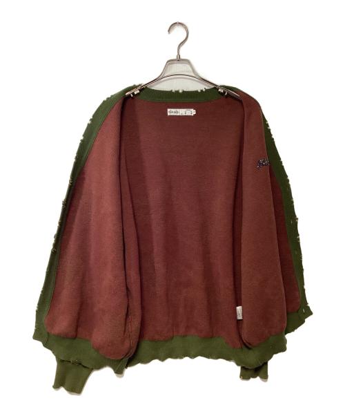 HI-GATE（ハイゲート）HI-GATE (ハイゲート) 厚手カーディガン グリーン サイズ:2の古着・服飾アイテム