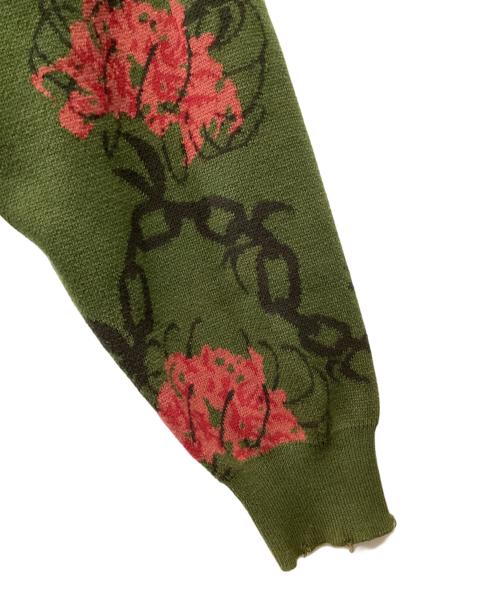 HI-GATE（ハイゲート）HI-GATE (ハイゲート) 厚手カーディガン グリーン サイズ:2の古着・服飾アイテム