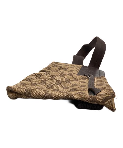 GUCCI（グッチ）GUCCI (グッチ) ウエストバッグ ベージュ×ブラウンの古着・服飾アイテム