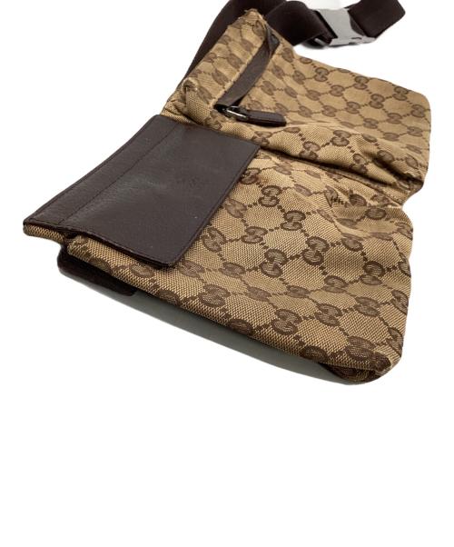 GUCCI（グッチ）GUCCI (グッチ) ウエストバッグ ベージュ×ブラウンの古着・服飾アイテム