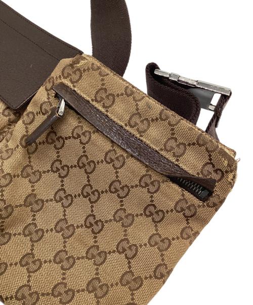 GUCCI（グッチ）GUCCI (グッチ) ウエストバッグ ベージュ×ブラウンの古着・服飾アイテム