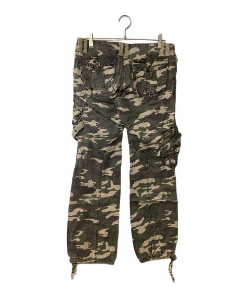 TELL PREMIUM SURPLUS（テル プレミアム サープラス）TELL PREMIUM SURPLUS (テル プレミアム サープラス) フレアカーゴパンツ カーキ サイズ:Lの古着・服飾アイテム