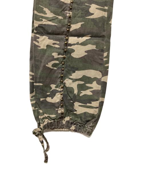 TELL PREMIUM SURPLUS（テル プレミアム サープラス）TELL PREMIUM SURPLUS (テル プレミアム サープラス) フレアカーゴパンツ カーキ サイズ:Lの古着・服飾アイテム