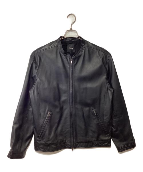 theory（セオリー）theory (セオリー) ラムレザージャケット ブラック サイズ:Lの古着・服飾アイテム