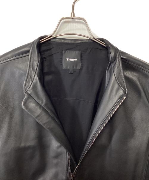 theory（セオリー）theory (セオリー) ラムレザージャケット ブラック サイズ:Lの古着・服飾アイテム