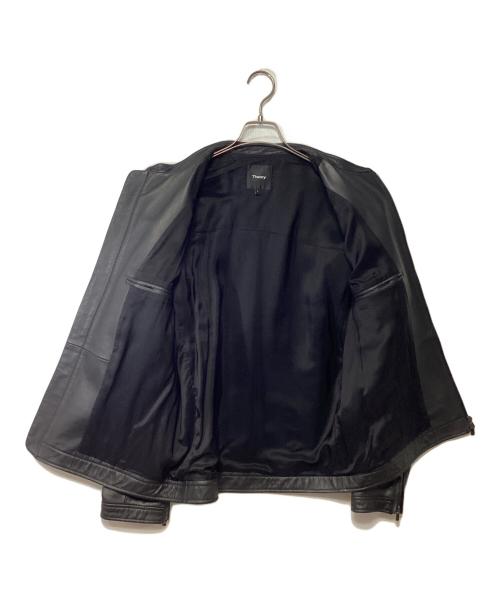 theory（セオリー）theory (セオリー) ラムレザージャケット ブラック サイズ:Lの古着・服飾アイテム