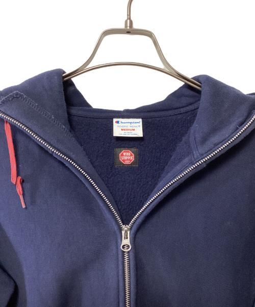 Champion（チャンピオン）Champion (チャンピオン) ジップパーカー ネイビー サイズ:MEDIUMの古着・服飾アイテム