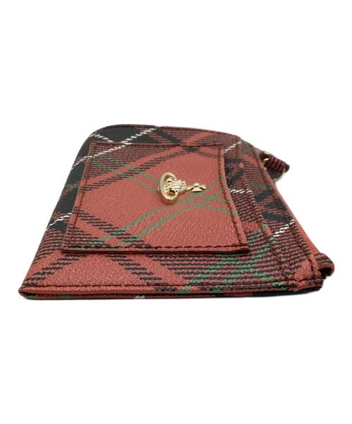 Vivienne Westwood（ヴィヴィアンウエストウッド）Vivienne Westwood (ヴィヴィアンウエストウッド) カードケース オレンジ×ブラックの古着・服飾アイテム