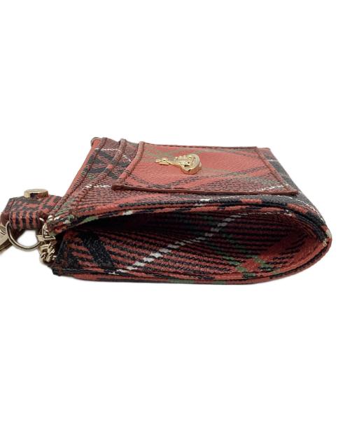 Vivienne Westwood（ヴィヴィアンウエストウッド）Vivienne Westwood (ヴィヴィアンウエストウッド) カードケース オレンジ×ブラックの古着・服飾アイテム