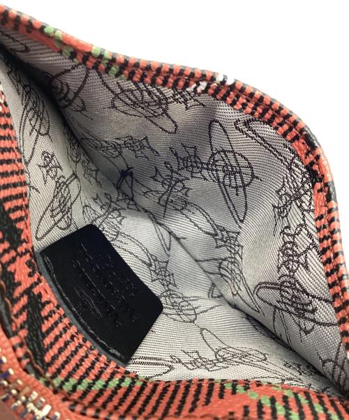Vivienne Westwood（ヴィヴィアンウエストウッド）Vivienne Westwood (ヴィヴィアンウエストウッド) カードケース オレンジ×ブラックの古着・服飾アイテム
