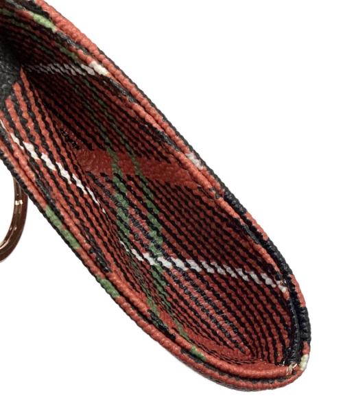 Vivienne Westwood（ヴィヴィアンウエストウッド）Vivienne Westwood (ヴィヴィアンウエストウッド) カードケース オレンジ×ブラックの古着・服飾アイテム