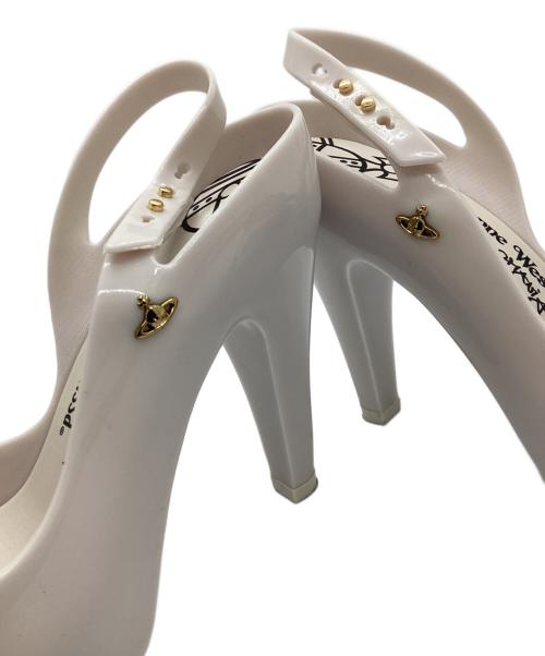 Vivienne Westwood（ヴィヴィアンウエストウッド）Vivienne Westwood (ヴィヴィアンウエストウッド) ラバーパンプス　	melissa アイボリー×ブラック サイズ:23 1/2の古着・服飾アイテム