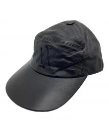 MOTSCH HERMES（モッチ エルメス）の古着「レザーキャップ」｜ブラック