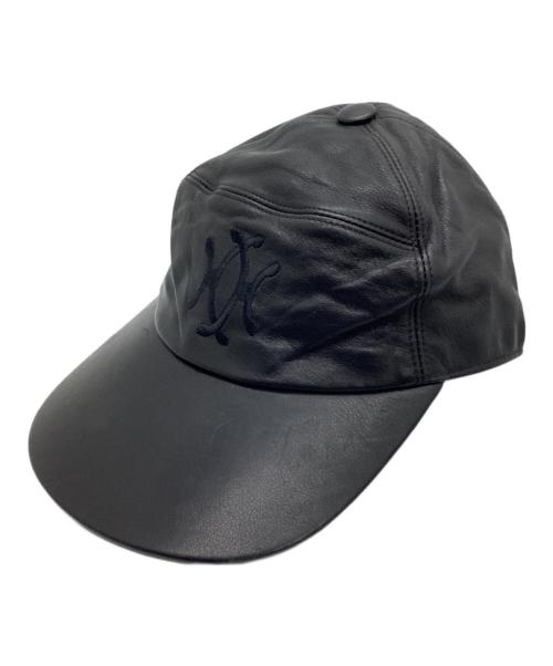MOTSCH HERMES（モッチ エルメス）MOTSCH HERMES (モッチ エルメス) レザーキャップ ブラック サイズ:57の古着・服飾アイテム
