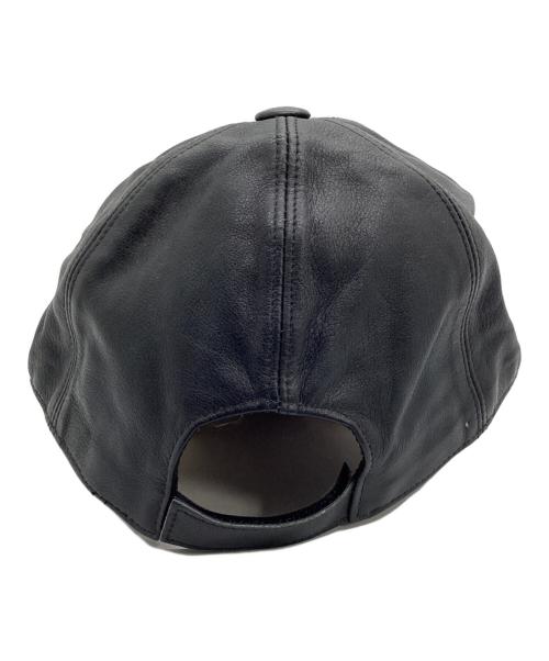 MOTSCH HERMES（モッチ エルメス）MOTSCH HERMES (モッチ エルメス) レザーキャップ ブラック サイズ:57の古着・服飾アイテム