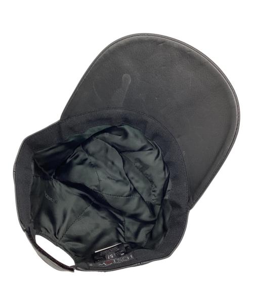 MOTSCH HERMES（モッチ エルメス）MOTSCH HERMES (モッチ エルメス) レザーキャップ ブラック サイズ:57の古着・服飾アイテム