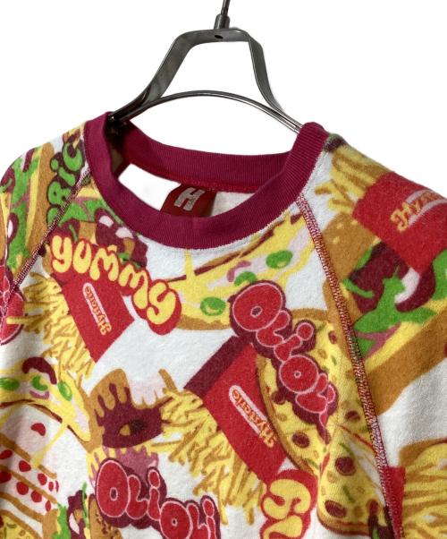 Hysteric Glamour（ヒステリックグラマー）Hysteric Glamour (ヒステリックグラマー) 半袖リンガーTシャツ ホワイト×ピンク サイズ:FREEの古着・服飾アイテム