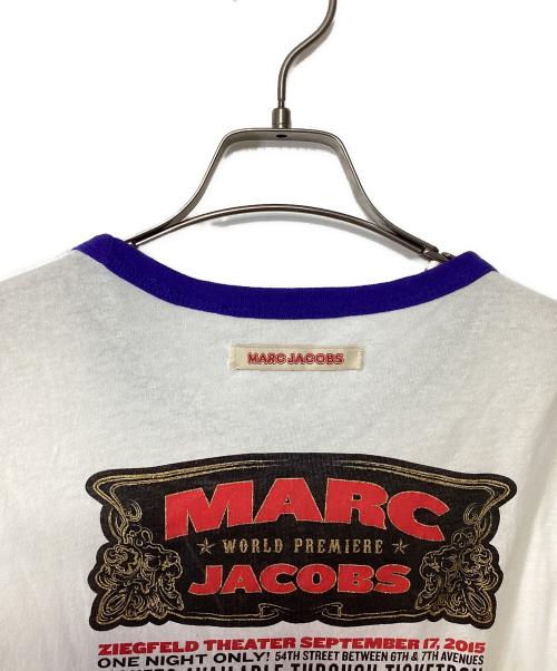 MARC JACOBS（マークジェイコブズ）MARC JACOBS (マークジェイコブス) リンガーTシャツ ホワイト×パープル サイズ:XSの古着・服飾アイテム